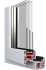 Brugmann bluEvolution 82 PVC window system profile