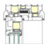 HS Yawal DP 180 Aluminium Sliding Door System technical drawing