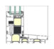 HS Yawal DP 180 Aluminium Sliding Door System technical drawing