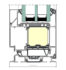 Yawal TM 102HI - cross-section of the door threshold