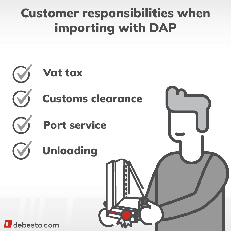 customer's responsibilities with DAP Incoterms