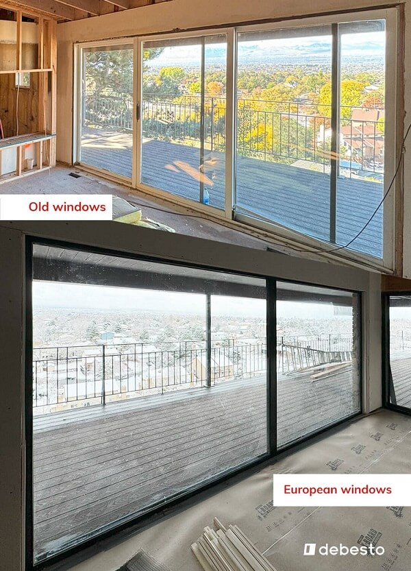 luxury residence in Utah with customized aluminum windows Aluprof MB-79N