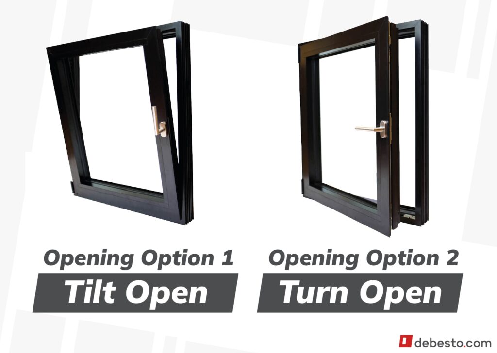 tilt and turn windows two ways of opening