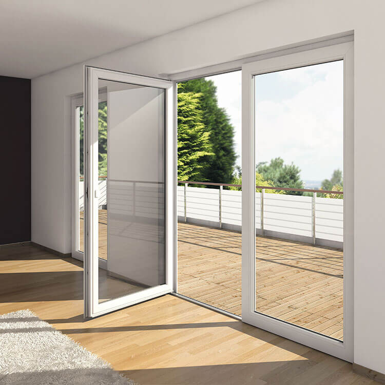 visualisation of an aluminum schuco patio door