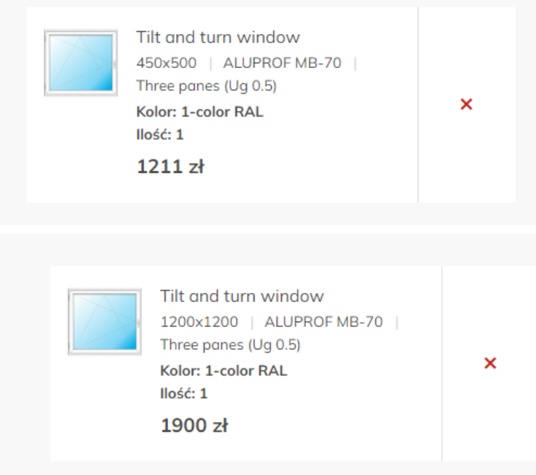 aluminum price european tilt-and-turn windows poland