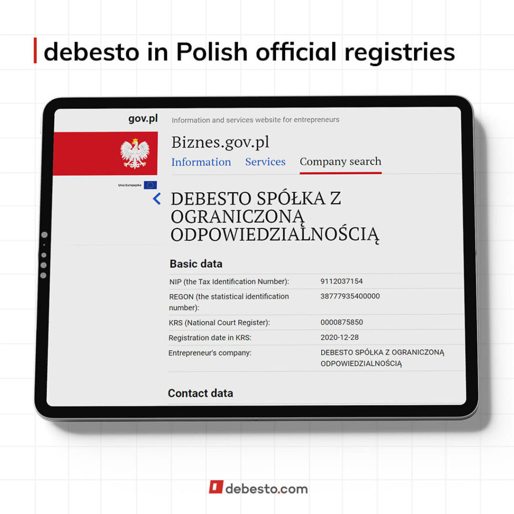 debesto in official registries