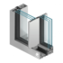 Aluminiowe Drzwi Przesuwne Aluprof MB-Skyline przekrój profilu debesto